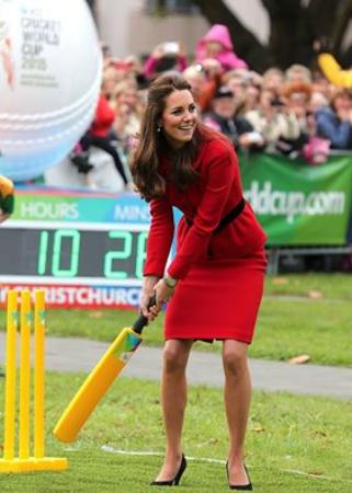 Kate Middleton Takes Part In Friendly Game In Christchurch