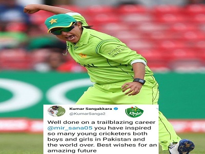Kumar Sangakkara Praises Sana Mir For What She Has Done For Pakistan And World