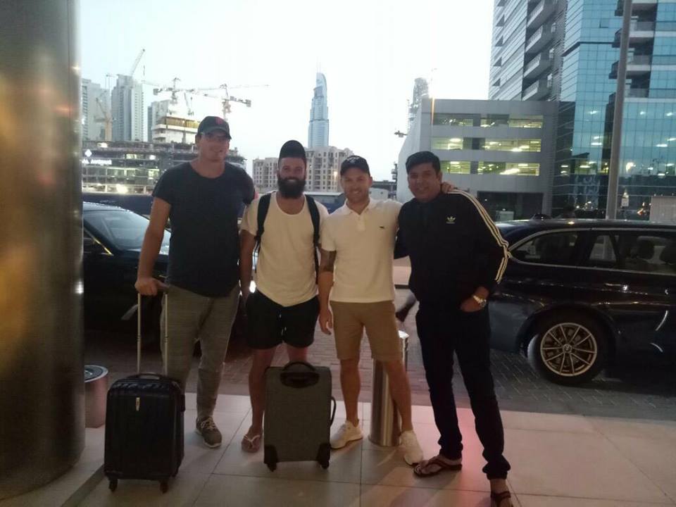 Kyle Mills, Anton Devcich & McCullum Arrived In Dubai For PSL