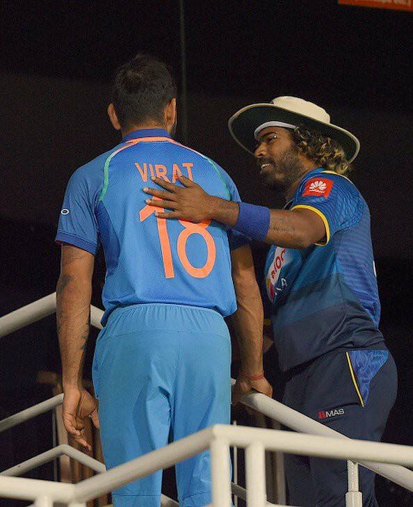 Lasith Malinga Congratulates Virat Kohli After India Won 3rd ODI
