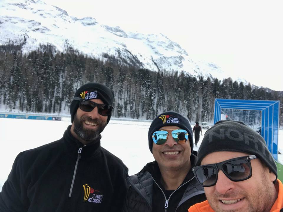 Legends Played Cricket On Ice In Switzerland