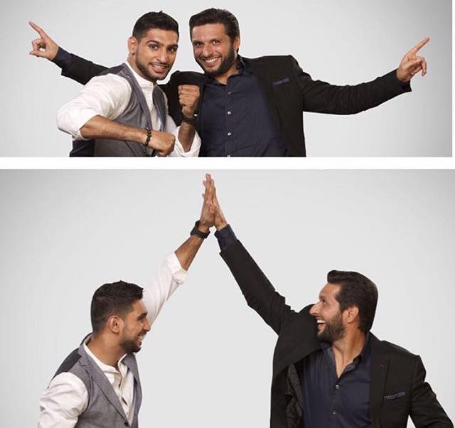 Loving This Shot Of Shahid Afridi & Amir Khan