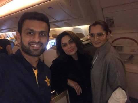 Meera With Sania & Shoaib