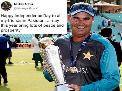 Mickey Arthur Wishes Independence Day To Pakistan