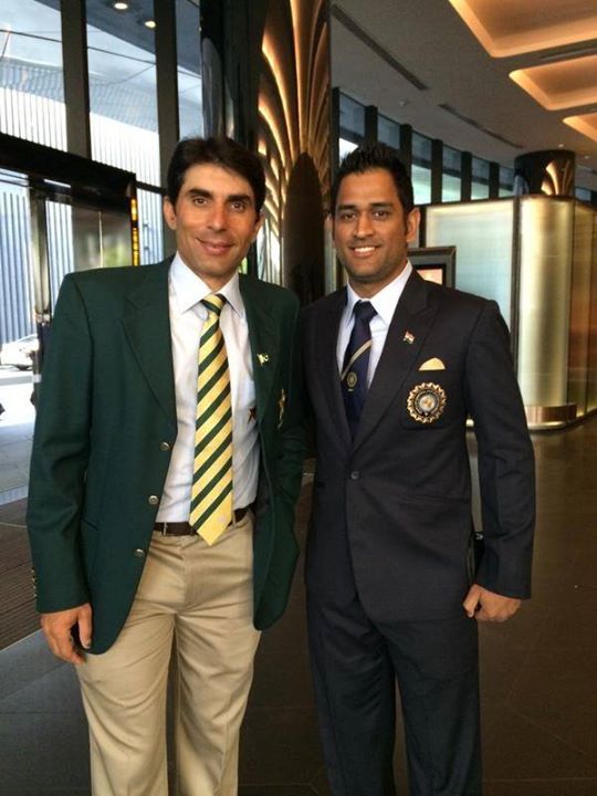 Misbah And Dhoni At Opening Ceremony Of World Cup 2015