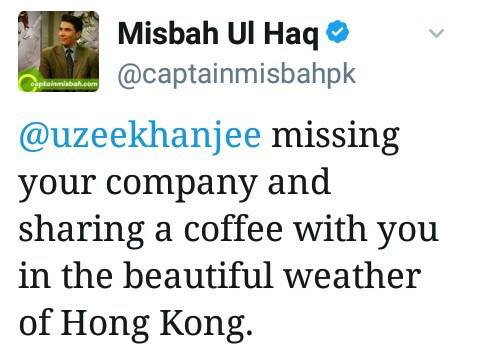 Misbah Tweet