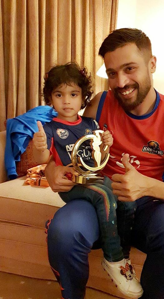 Mohammad Amir Celebrated His Match Winning Performance With His Daughter