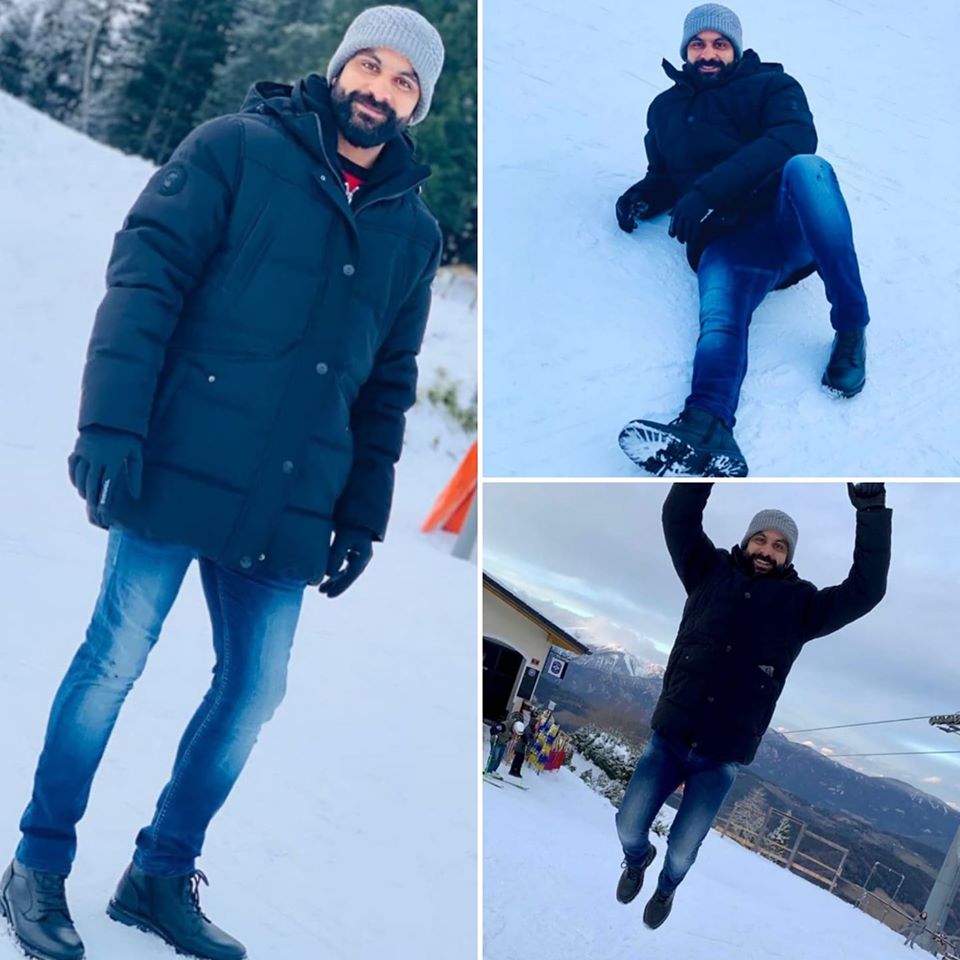 Mohammad Hafeez Enjoying Winter Season In Vienna