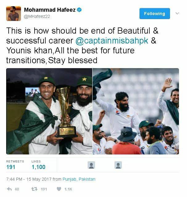 Mohammad Hafeez Tweet