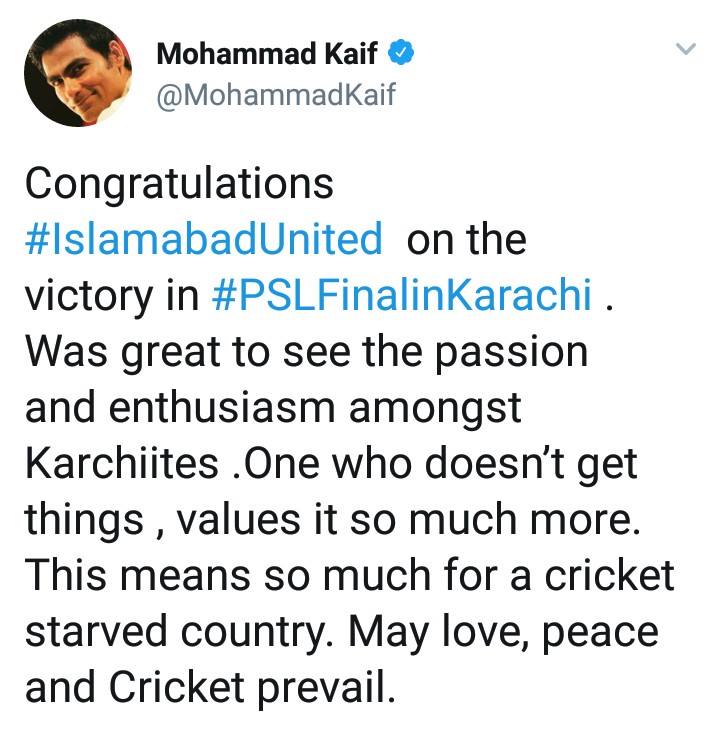 Mohammad Kaif Tweet