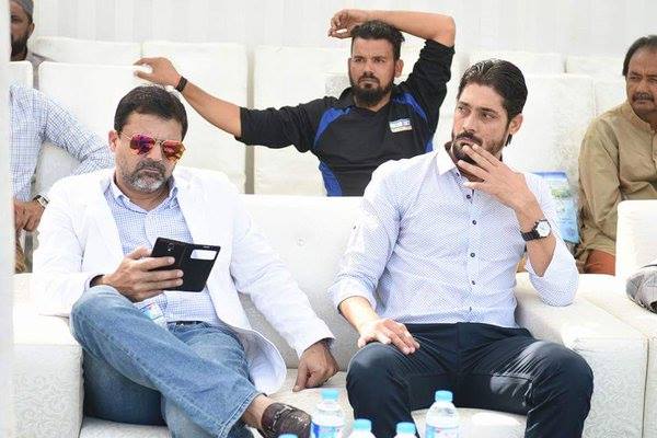 Moin Khan & Anwar Ali Pictured Together Today In Karachi
