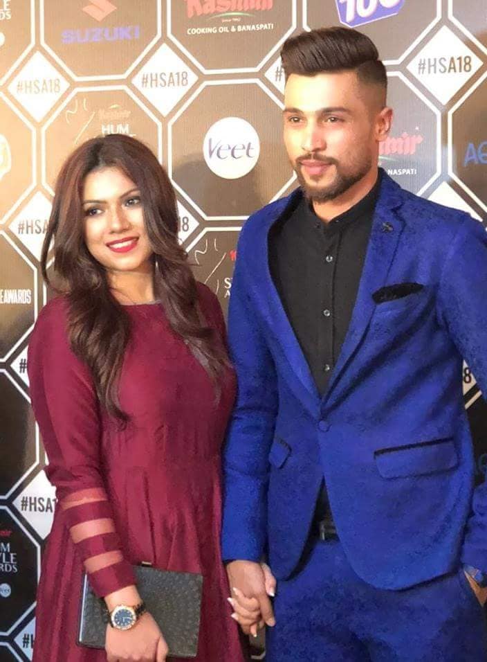 Muhammad Amir With His Wife