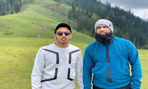 Muhammad Yousaf With His Son