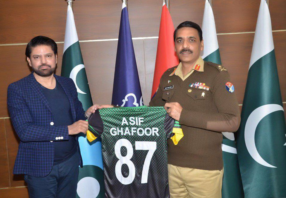 Multan Sultans Owner Presented Jersey To DG ISPR