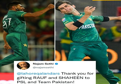 Najam Sethi Thanked Lahore Qalandars For Gifting Haris Rauf and Shaheen Shah Afridi To Pakistan