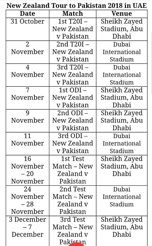 New Zealand Tour To Pakistan 2018 In UAE - Cricket Images & Photos