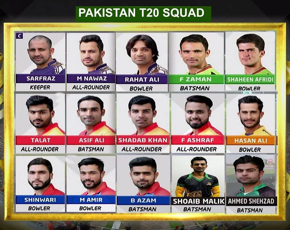 PCB Have Announced The Squad For 3 Match T20I Series To Be Played In ...