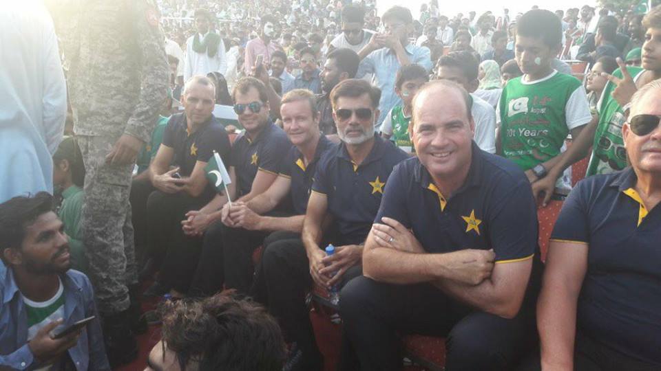 Pakistan Coaching Staff At Wagah Border Cricket Images & Photos