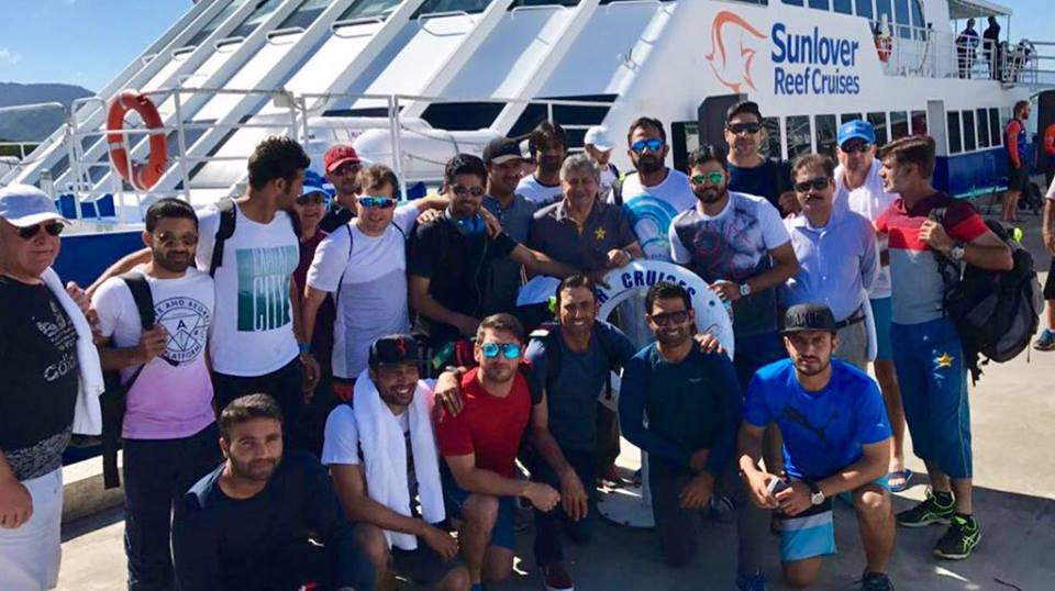 Pakistan Team Enjoying In Great Barrier Reef Australia