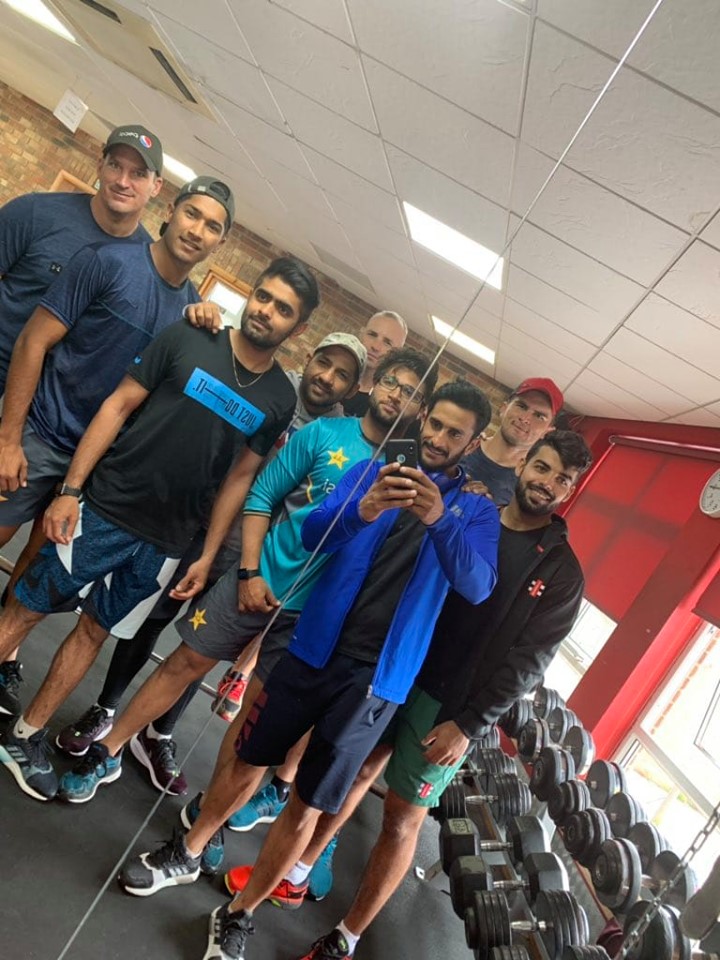 Pakistan Team Gym Session In Taunton