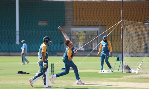 Pakistan Test Squad Practice Session At National Stadium, Karachi
