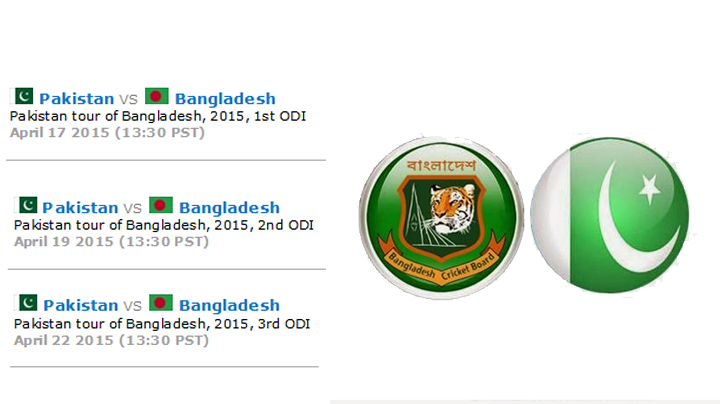Pakistan vs Bangladesh 2015 ODI Fixtures