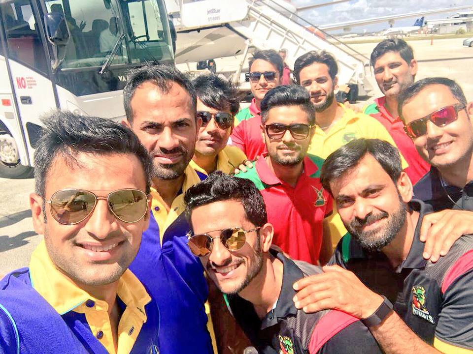 Pakistani Cricketers With Afghani Players In West Indies