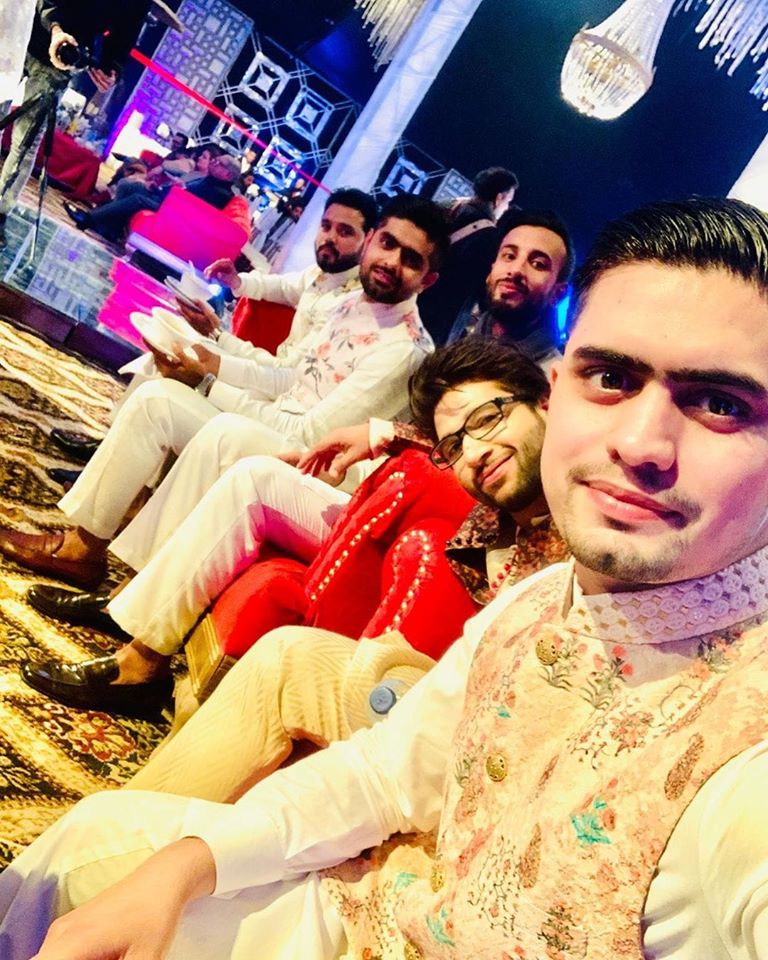 Players at Wahab Riaz sister's Mehndi