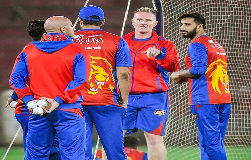 Practice Session Of Karachi Kings At National Stadium, Karachi