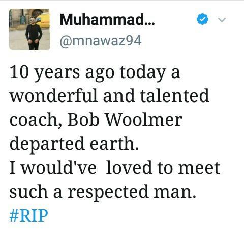 RIP Bob Woolmer