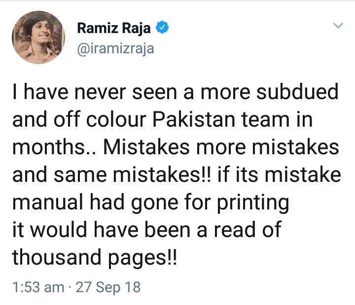 Ramiz Raja On Pakistan Performance In Asia Cup
