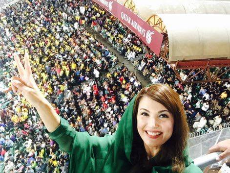 Reham Khan Watching The PSL Final