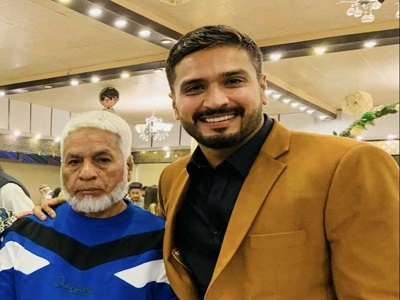 Rumman Raees With His Father