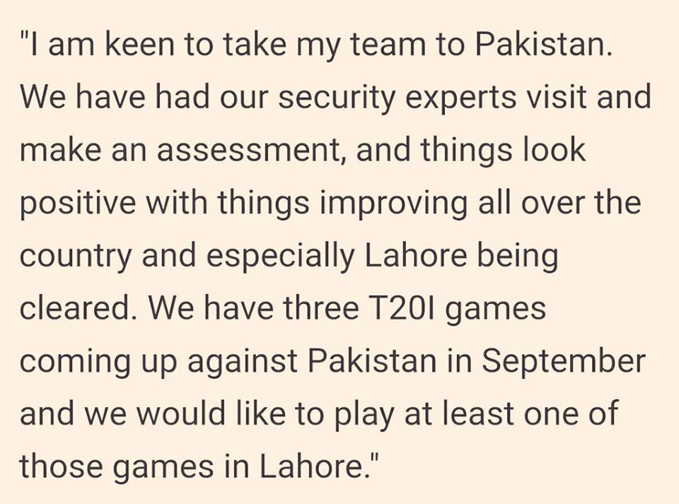 SL Ready To Play At Least One T20I In Pakistan