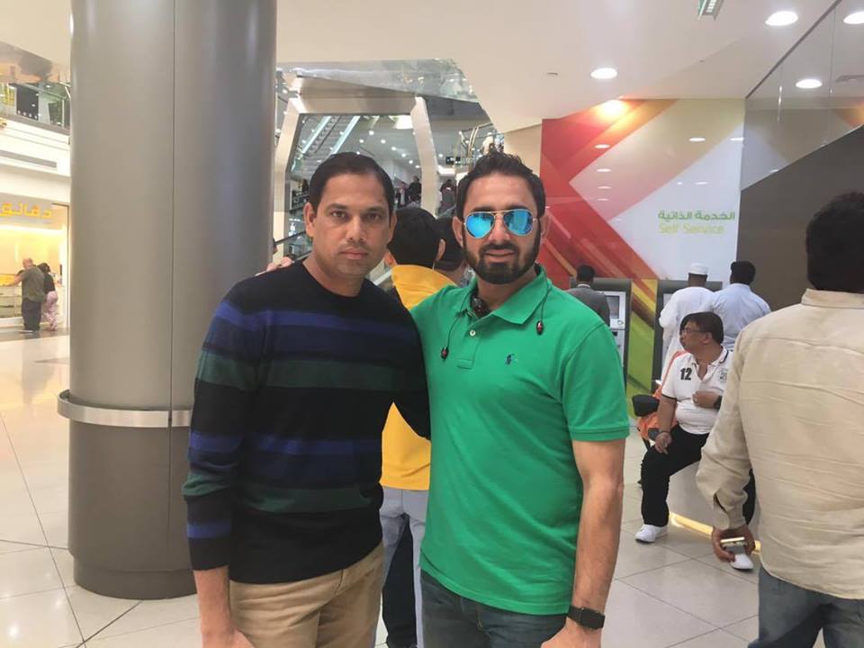 Saeed Ajmal With Zulfiqar Babar Doing Shoping In Dubai