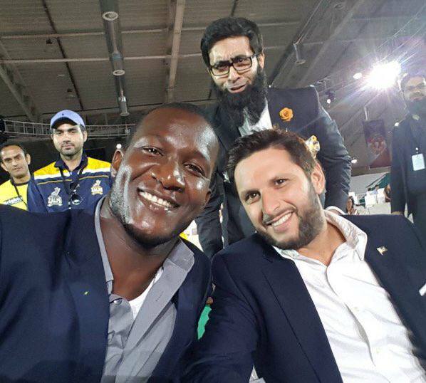 Sammy With Lala At PSL Draft