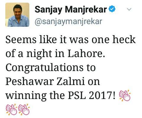 Sanjay Manjrekar Tweet