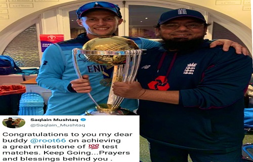 Saqlain Mushtaq Praises Joe Root To Score Hundred In His 100th Test