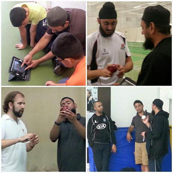 Saqlain Mushtaq Welcome Visitors At His Academy