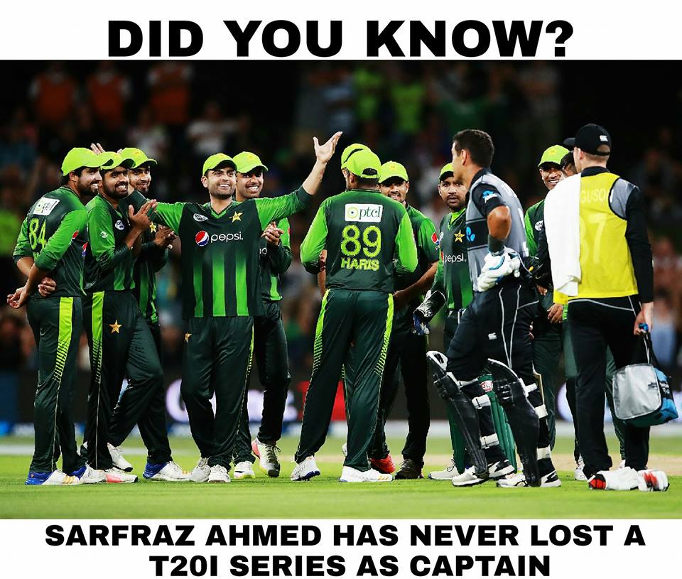 Sarfaraz Ahmad Has Never Loss T20 Series As A Captain