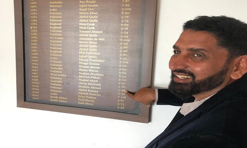 Shabbir Ahmed Visited National Stadium, Karachi's Honours Board