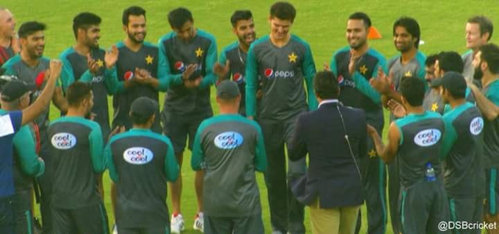Shaheen Afridi Handed His First International Cap By Wasim Akram