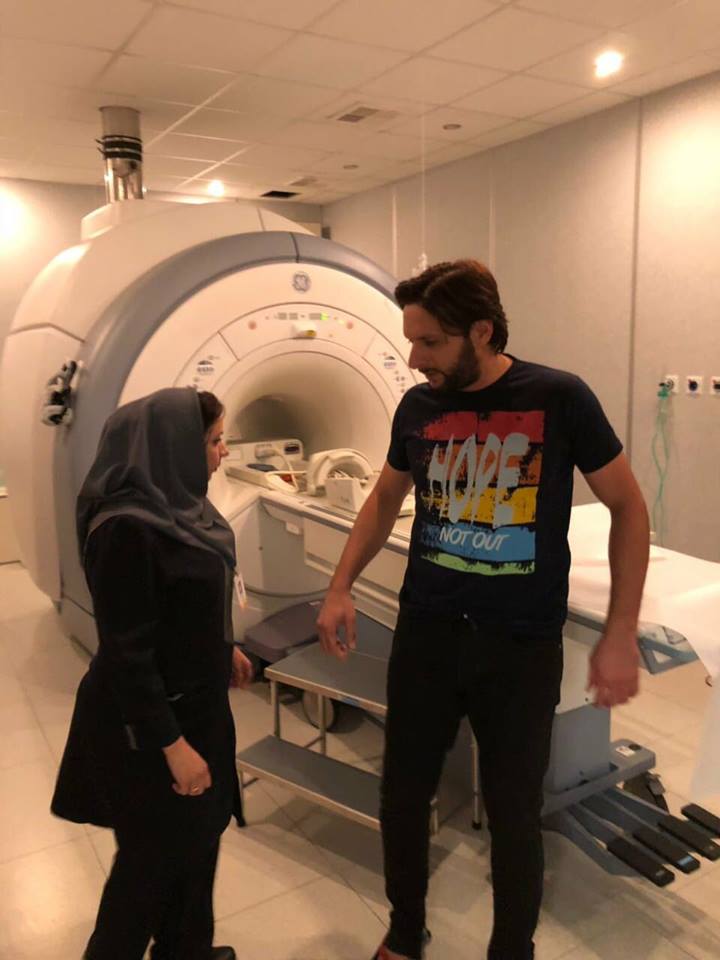Shahid Afridi Had A MRI Of His Knee