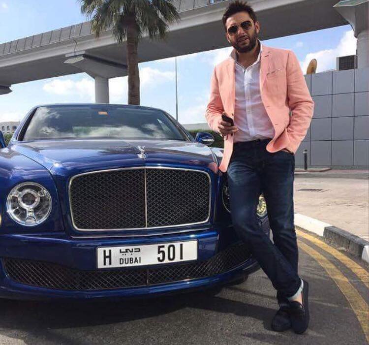 Shahid Afridi In Dubai - Cricket Images & Photos