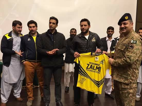 Shahid Afridi Launch Peshawar Zalmi Foundation