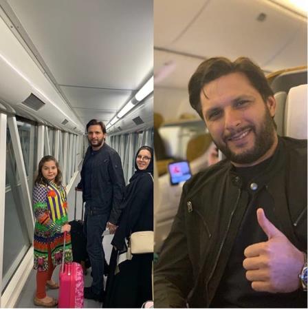 Shahid Afridi On His Way To Dubai For PSL 2019