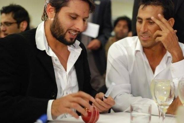 Shahid Afridi and Younis Khan together