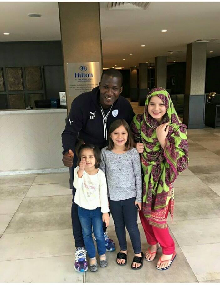 Shahid Afridi's‬ Daughters With ‪‎Dareen Sammy‬
