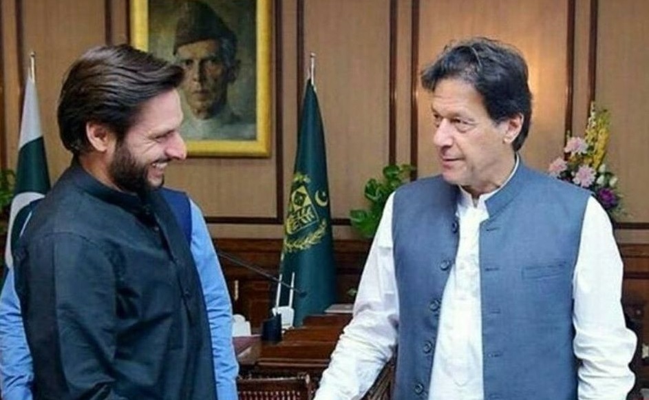 Shahid Khan Afridi Meet PM Imran Khan