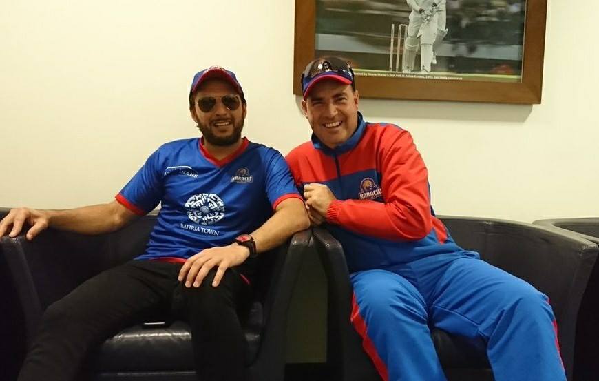 Shahid Khan Afridi With Mickey Arthur